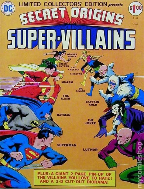 Secret Origins Of Super Villains 1975 Dc Treasury Edition Comic Books