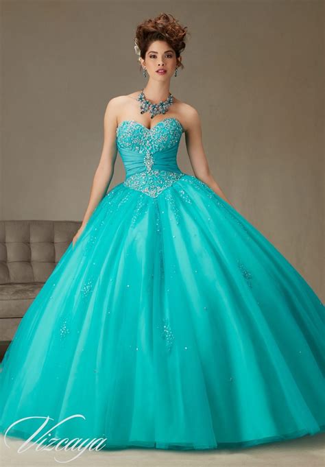 Quinceanera Dress Vizcaya Morilee 89069 Two Tone Satin And Tulle Ball