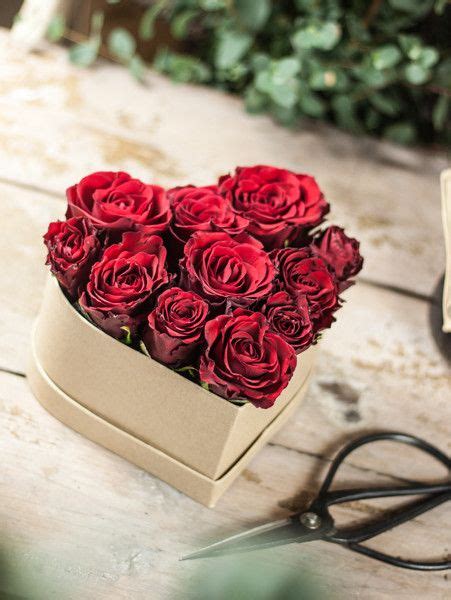 Rosenbox Herz Diy Set Zum Selbermachen Blumigo Rosen Box Rosenboxen Valentinstag Ideen