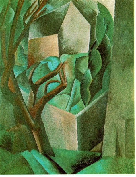 Pablo Picasso House In The Garden 1908 Dit Schilderij Hoort Bij Het