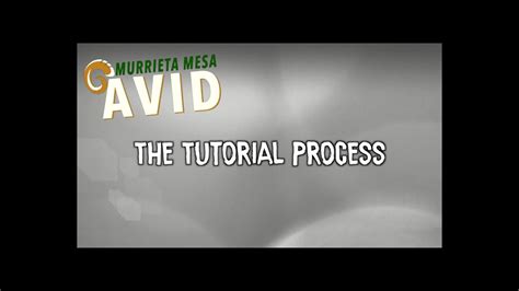 Mmhs Avid Tutorial Process Video Youtube