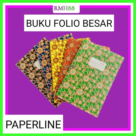 Buku Folio 100 Lembarbuku Hard Cover Paperline Per 1 Buku Lazada