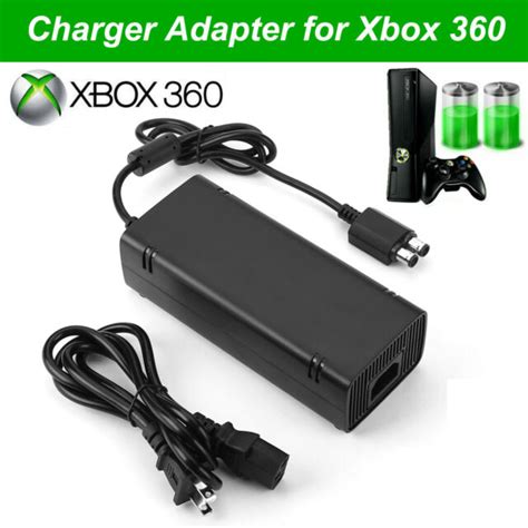 Xbox 360 Slim To Fat Power Supply Converter Ac Adapter Power Cable Lead