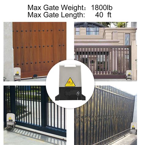 Buy Jieli 1800lb Chain Driven Automatic Sliding Gate Opener With 4 Remote Controls Gate Openers