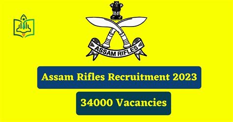Assam Rifles Recruitment 2023 Notification Pdf Apply Online For