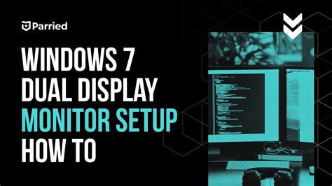 Windows 7 Dual Display Monitor Setup How To Youtube