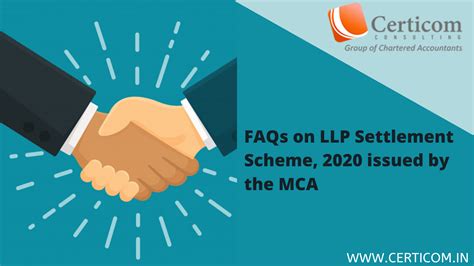 Faqs On Llp Settlement Scheme 2020 Issued By The Mca