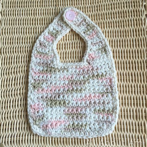 Easy Crochet Bib Free Pattern By The Knitless Knitter Other