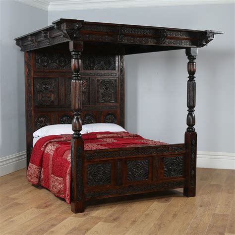 Tudor Style King Size Full Tester Four Poster Bed 5ft Wide Four