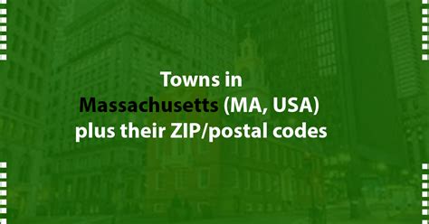 cities in massachusetts and their zip codes ma usa