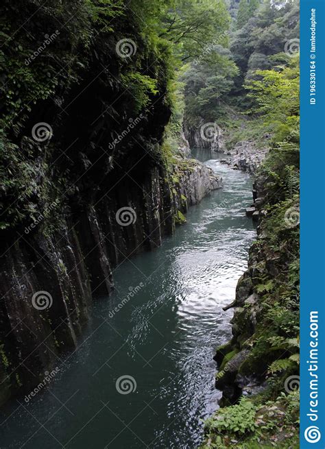 Waterfall And River Of Takachiho Gorge In Miyazaki Stock Photo Image