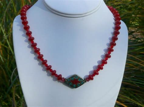 Items Similar To Carnelian Necklace On Etsy