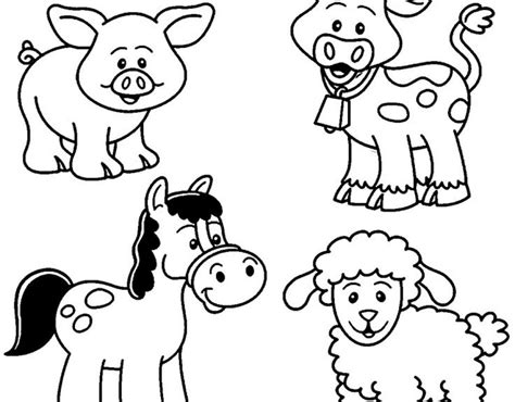Coloring Pages Of Farm Animals For Preschoolers at GetColorings.com