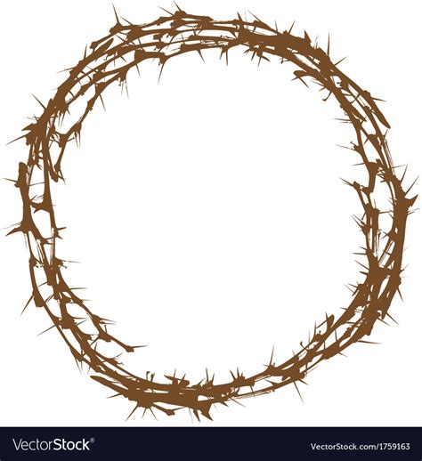 Crown Of Thorns Royalty Free Vector Image Vectorstock