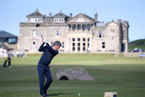 Teeing Off On The 18th At The Old Course St Andrews With The Iconic Randa