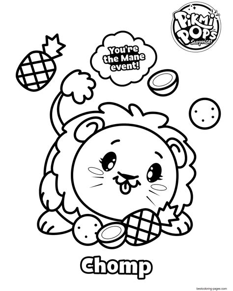 Free printable coloring pages for children that you can print out and color. Pikmi Pops Skittle Coloring Pages Printable for Kids, Adults 2020