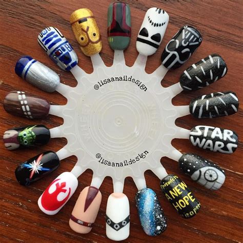 Star Wars Nails Geeknailart Star Wars Nails Nail Art Disney Disney