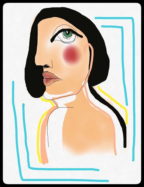 Digital Abstract Portrait By Lisa Lieber Snippygirlart Abstract