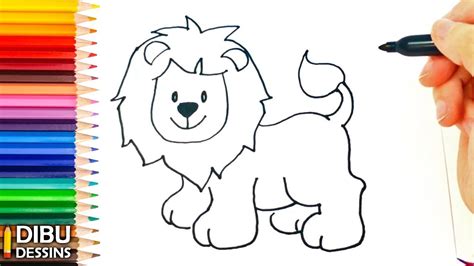 Comment Dessiner Un Lion Dessin De Lion Easy Drawings Dibujos
