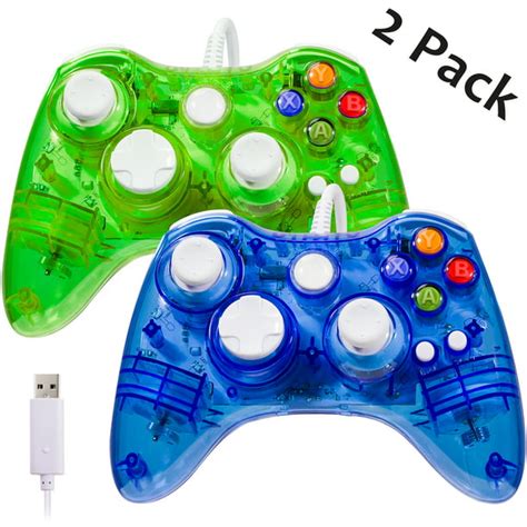Miadore 2pack Wired Xbox 360 Controller With Dual Vibrator For Xbox 360xbox 360 Slimpc Windows