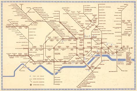 Historical Map 1941 London Underground Map By Transit Maps