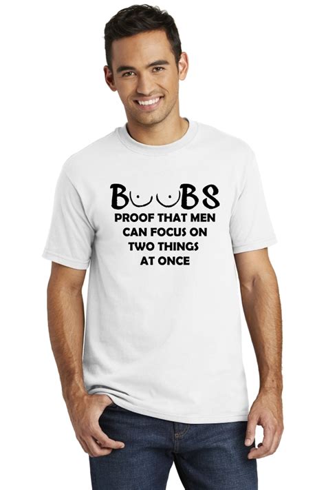 Usa Made Boobs Proof Men Focus 2 Things American T Shirt Sex Husband