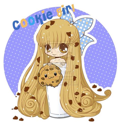 Chibi Cookie Girl By Yampuff On Deviantart Cute Anime Chibi Chibi