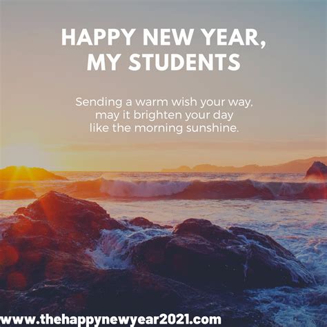 The year is good for the students, this year they will get success in understanding their every subject. Best 2021 Happy New Year Wishes for Student and Teacher ...