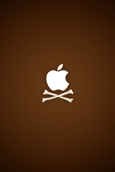 Free Download Iphone Iblog Pirate Apple Logo Iphone 4 Wallpapers