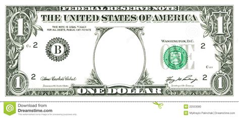 Printable Dollar Bill Printable Blank World