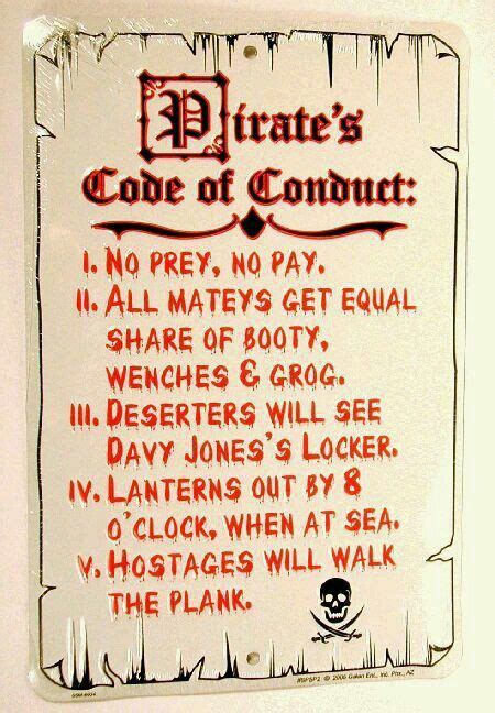 Pirates Code Pirate Code Pirates Pirate Signs