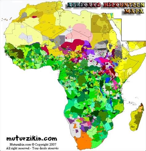 Linguistic Map Of Africa Map Language Map African Words