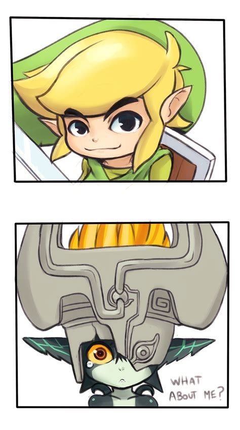 Link Midna And Toon Link The Legend Of Zelda And More Drawn By