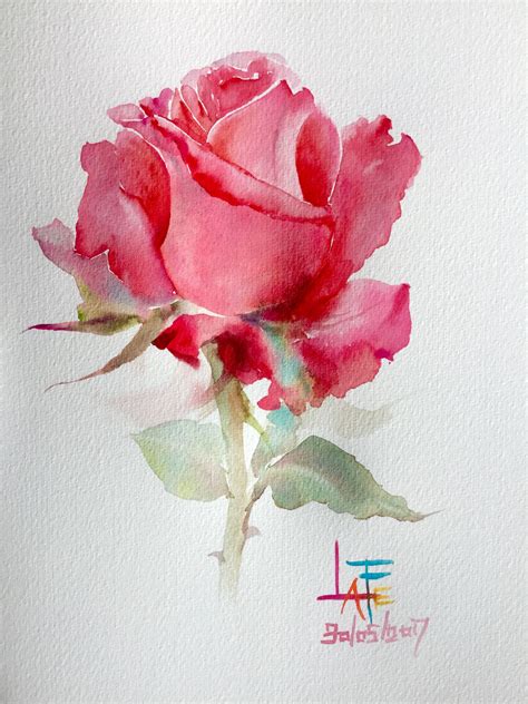 Watercolor has a special place in my heart. Watercolor without drawing by LaFe | Flower drawing ...