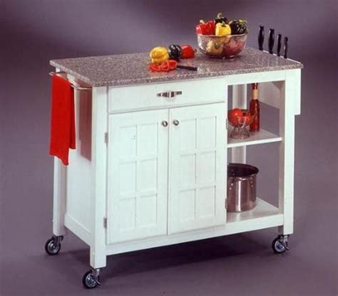 Movable kitchen island with seating. White Movable Kitchen Islands (With images) | Moveable ...