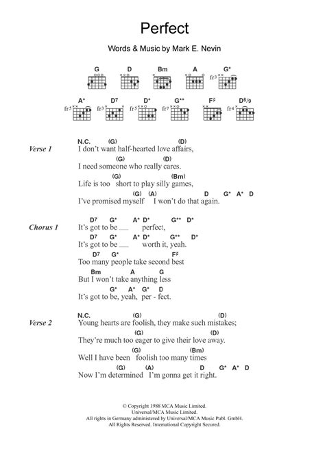 Perfect By Fairground Attraction Guitar Chords Lyrics Guitar Instructor