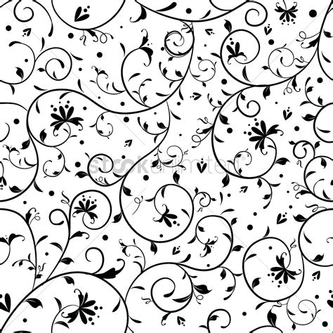 Simple floral pattern design Vector Image - 1506075 | StockUnlimited