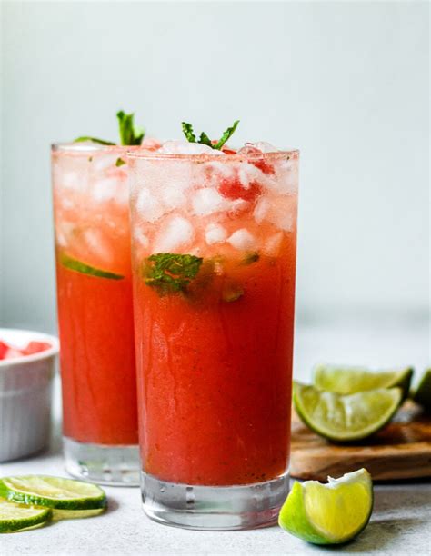 Watermelon Mojito Mocktail All The Healthy Things