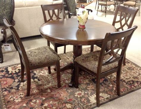 This item may also be referenced as: Leahlyn 5 Piece Dining Room Bookmatched birch veneer with ...