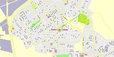 City Map Temuco Vector Urban Plan Adobe Pdf Editable Street Map