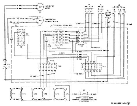 Refer to wiring diagram for terminal identification. Figure 1-6. Air Conditioner Wiring Diagram (Sheet 2 of 3)