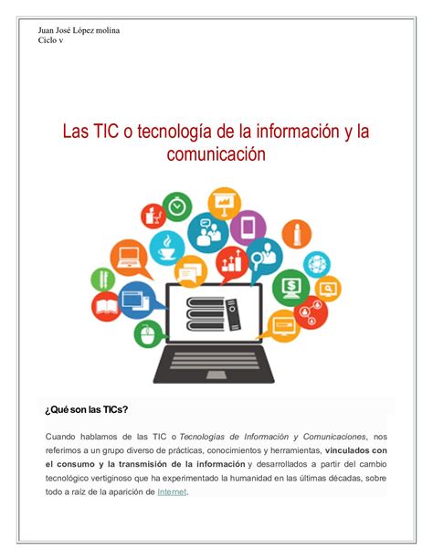 Calaméo Las Tic O Tecnología De La Información Y La Comunicación