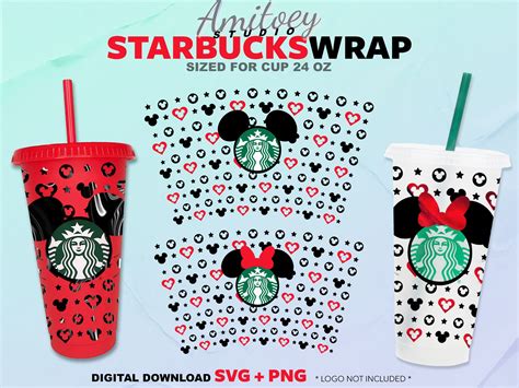 Fall In Love Starbucks Wrap Svg Valentine Starbucks Wrap Cup Etsy