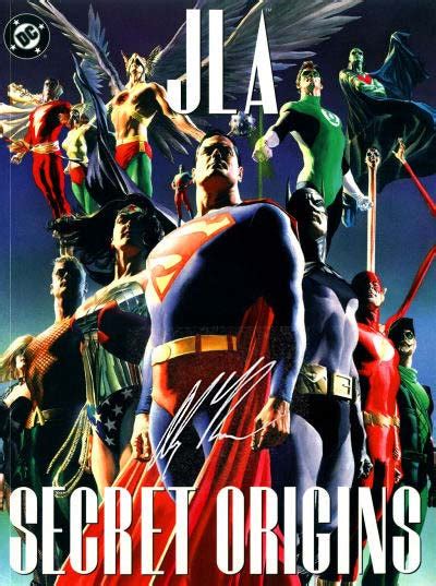 Jla Secret Origins Treasury Edition Signed Alex Ross Art