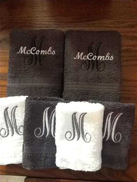 Fancy Name And Initial Monogrammed Towels By Sewforchildren On Etsy