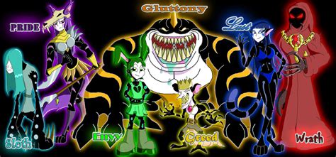 The 7 Deadly Sins By Moheart7 On Deviantart