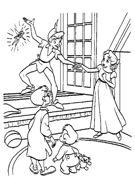 Peter Pan And Wendy Coloring Pages