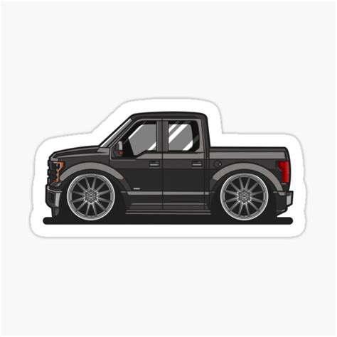 Ford F150 Cartoon Draw Sticker For Sale By Easy88made Redbubble