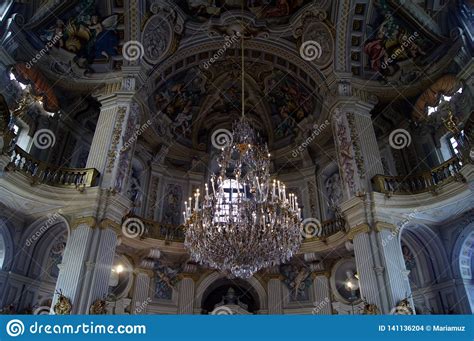 Italy Turin Royal Palace Stupinigi Famous Great Hall The Largest