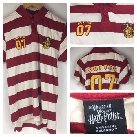 The Wizarding World Of Harry Potter 07 Gryffindor Polo Shirt Size S